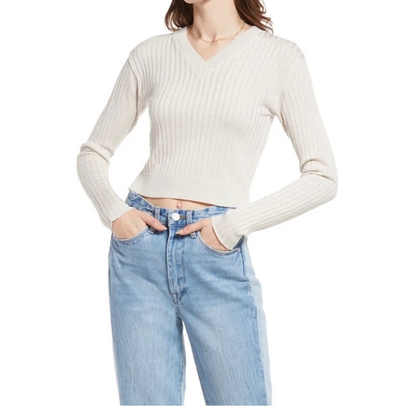 NWT BP Ribbed V Neck Pullover Sweater Size X-Large - Picture 1 of 8